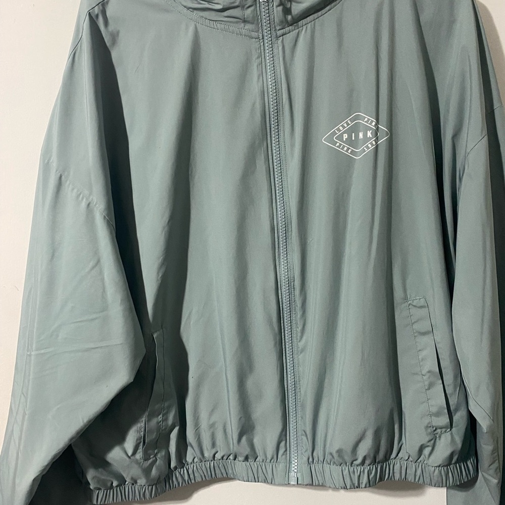 PINK Victoria's Secret Gray Windbreaker